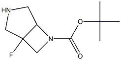 tert-butyl 1-fluoro-3,6-diazabicyclo[3.2.0]heptane-6-carboxylate Structural