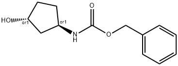 Trans-Benzyl 3-Hydroxycyclopentylcarbamate Structural
