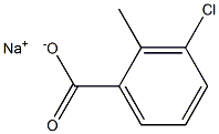 sodium 3-chloro-2-methylbenzoate Structural