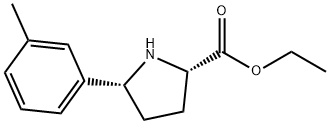 L-Proline, 5-(3-methylphenyl)-, ethyl ester, cis- (9CI) Structural