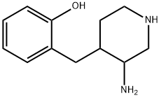 Phenol, 2-[(3-amino-4-piperidinyl)methyl]- Structural