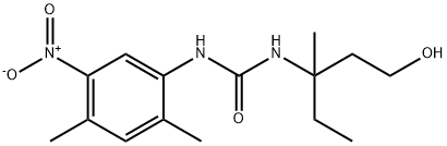 Urea, N-(2,4-dimethyl-5-nitrophenyl)-N'-(1-ethyl-3-hydroxy-1-methylpropyl)- Structural