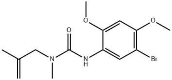 Urea, N'-(5-bromo-2,4-dimethoxyphenyl)-N-methyl-N-(2-methyl-2-propen-1-yl)- Structural