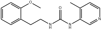Urea, N-[2-(2-methoxyphenyl)ethyl]-N'-(4-methyl-3-pyridinyl)- Structural