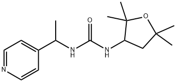 Urea, N-[1-(4-pyridinyl)ethyl]-N'-(tetrahydro-2,2,5,5-tetramethyl-3-furanyl)- Structural