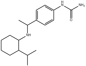 Urea, N-[4-[1-[[2-(1-methylethyl)cyclohexyl]amino]ethyl]phenyl]- Structural