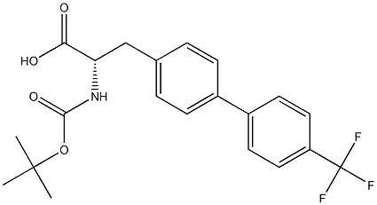 Boc-4-(4-trifluoromethylphenyl)-L-phenylalanine Structural