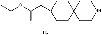 ethyl 2-{3-azaspiro[5.5]undecan-9-yl}acetate hydrochloride Structural