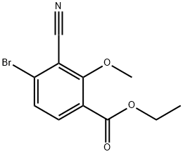 Ethyl 4-bromo-3-cyano-2-methoxybenzoate Structural