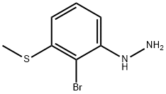 Hydrazine, [2-bromo-3-(methylthio)phenyl]- Structural