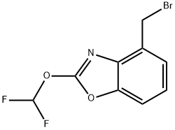 Benzoxazole, 4-(bromomethyl)-2-(difluoromethoxy)- Structural