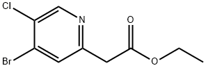 Ethyl 4-Bromo-5-chloropyridine-2-acetate Structural