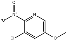 Pyridine, 3-chloro-5-methoxy-2-nitro- Structural