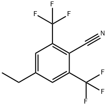 Benzonitrile, 4-ethyl-2,6-bis(trifluoromethyl)- Structural