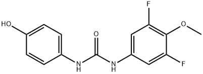 Urea, N-(3,5-difluoro-4-methoxyphenyl)-N'-(4-hydroxyphenyl)- Structural