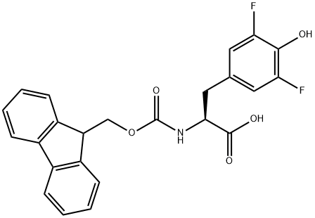 N-Fmoc-3,5-Difluoro-DL-tyrosine Structural