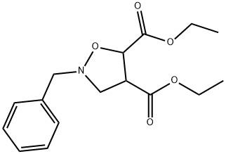 diethyl 2-benzylisoxazolidine-4,5-dicarboxylate Structural