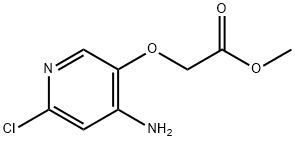 Methyl 2-[(4-Amino-6-chloro-3-pyridyl)oxy]acetate Structural