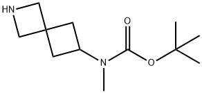 tert-butyl methyl(2-azaspiro[3.3]heptan-6-yl)carbamate Structural
