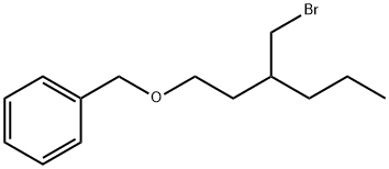Benzene, [[[3-(bromomethyl)hexyl]oxy]methyl]- Structural