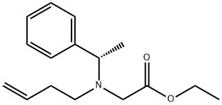 Glycine, N-3-buten-1-yl-N-[(1S)-1-phenylethyl]-, ethyl ester Structural
