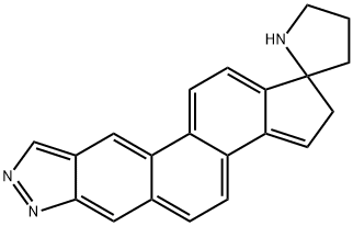 Spiro[cyclopenta[7,8]phenanthro[2,3-c]pyrazole-1(2H),2'-pyrrolidine] (8CI,9CI) Structural