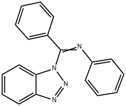 Benzenamine, N-(1H-benzotriazol-1-ylphenylmethylene)- Structural