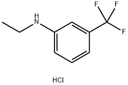 N-ethyl-3-(trifluoromethyl)aniline hydrochloride Structural