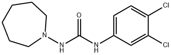 Urea, N-(3,4-dichlorophenyl)-N'-(hexahydro-1H-azepin-1-yl)- Structural