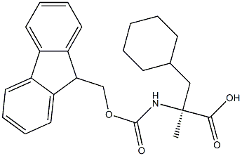 Fmoc-a-methyl-(S)-3-cyclohexylalanine Structural