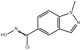 N-hydroxy-1-methyl-1H-indazole-5-carbimidoyl chloride Structural