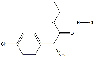 BENZENEACETIC ACID,ALPHA-AMINO-4-CHLORO-,ETHYLESTER,(R)-HYDROCHLORIDE Structural