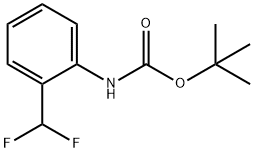 tert-Butyl N-[2-(difluoromethyl)phenyl]carbamate Structural