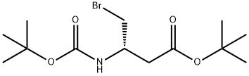 tert-Butyl (S)-3-(Boc-amino)-4-bromobutanoate Structural