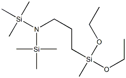 N,N-bis(trimethylsilyl)aminopropylmethyldiethoxysilane Structural