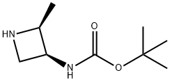 tert-butyl N-[(2S,3S)-2-methylazetidin-3-yl]carbamate Structural