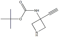 tert-butyl N-(3-ethynylazetidin-3-yl)carbamate Structural