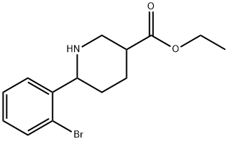 ethyl 6-(2-bromophenyl)piperidine-3-carboxylate Structural