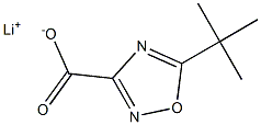 lithium 5-tert-butyl-1,2,4-oxadiazole-3-carboxylate Structural