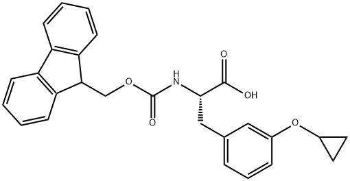 Fmoc-3-(cyclopropyloxy)-L-Phenylalanine Structural