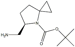 tert-butyl (R)-5-(aminomethyl)-4-azaspiro[2.4]heptane-4-carboxylate Structural