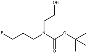 tert-butyl (3-fluoropropyl)(2-hydroxyethyl)carbamate Structural