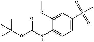 tert-butyl (2-methoxy-4-(methylsulfonyl)phenyl)carbamate* Structural