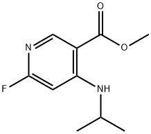 Methyl 6-fluoro-4-(isopropylamino)pyridine-3-carboxylate Structural