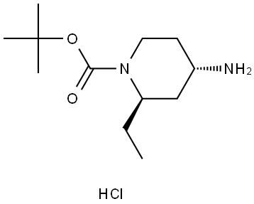 tert-butyl (2R,4S)-4-amino-2-ethylpiperidine-1-carboxylate hydrochloride Structural