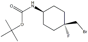 tert-butyl N-[trans-4-(bromomethyl)-4-fluorocyclohexyl]carbamate