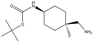 tert-butyl N-[trans-4-(aminomethyl)-4-fluorocyclohexyl]carbamate