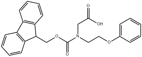 Glycine, N-[(9H-fluoren-9-ylmethoxy)carbonyl]-N-(2-phenoxyethyl)- Structural
