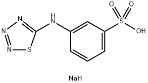 Sodium 3-(1,2,3,4thiatriazol-5-ylamino)-benzenesulfote Structural