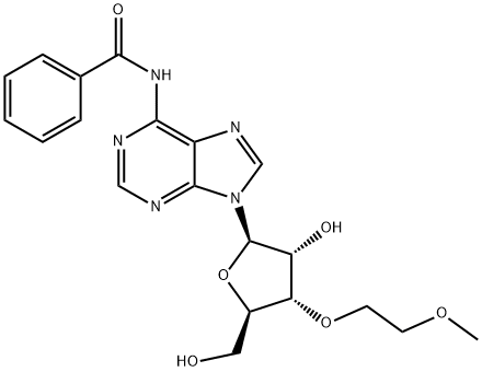 N6-Benzoyl-3'-O-(2-methoxyethyl)adenosine Structural